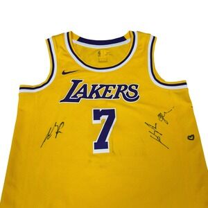 Signed Carmelo Anthony Lakers NBA Jersey Mens #7 Nike Authentic Size 40 Small